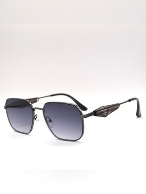 Prada Milano Women Sunglasses | Gunmetal & Brown | Grey Gradient Lens | New